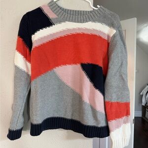 Color block sweater